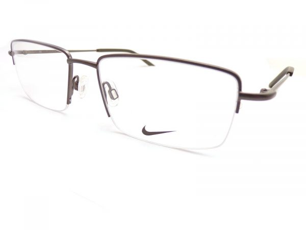 NIKE Reading Glasses Semi Rimless Brushed Gunmetal 55mm 8182 063