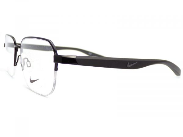 Nike Reading Glasses Semi Rimless Shiny Black with Grey 8152 001 - Image 2