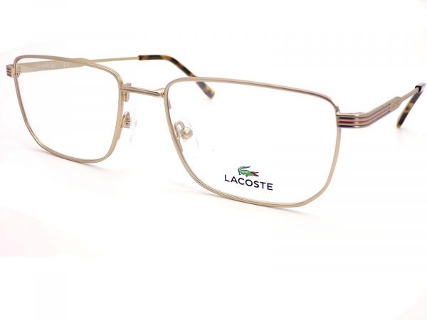 Lacoste Reading Glasses Matte Gold with Brown Tortoise Tips L2277 710