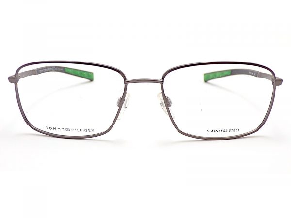 Tommy Hilfiger Reading Glasses Dark Ruthenium with Blue Green TH 1953 R80 - Image 3